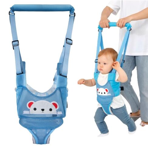 Baby Walking Harness, Handheld Kids Walker Helper, New Upgrade Breathable and Adjustable Toddler Infant Walker Harness Assistant Belt with Instructions for 7-24 Month (Green) in Saudi Arabia