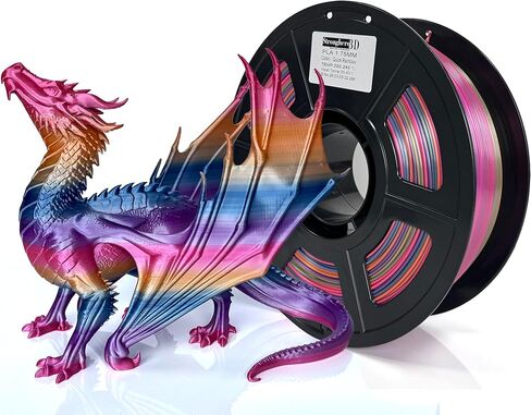 Stronghero3D ABS 3D Printer Filament 1.75mm,Multicolors,Rainbow,1kg(2.2lbs) Accuracy +/-0.05mm for ender3 Cr10 in Saudi Arabia