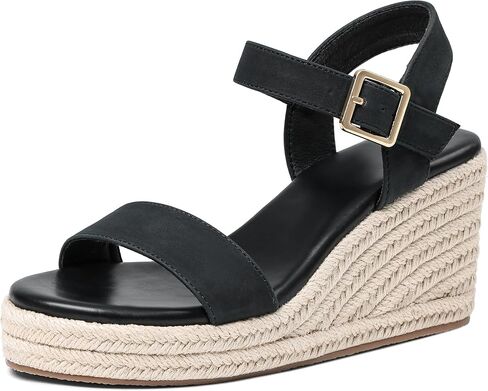 Oiamenne Wedge Sandals for Women Espadrilles Platform Sandals Ankle Strap Open Toe Beach Sandals Heels Summer Dress Shoes in Saudi Arabia