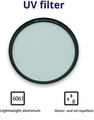HD UV Filter Lens Compatible with DSLR Cameras – Multi-Coated, Scratch-Resistant, 0.2mm Thin for Landscape & Outdoor Photography (27mm) in Saudi Arabia