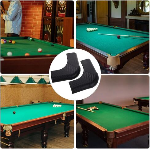 Outanaya 2Pcs Pool Table Corner Guards Nylon Protective Billiard Table Edge Covers Durable Safety Bumpers for Pool Accessories in Kuwait