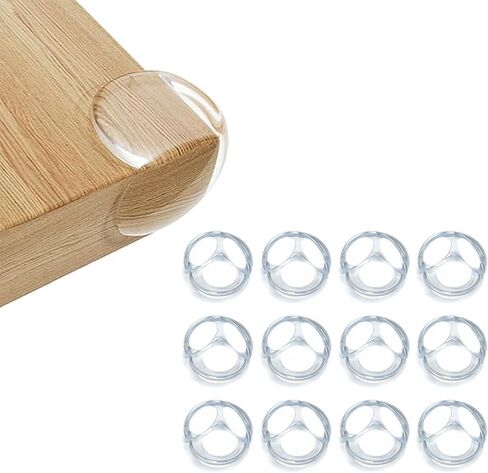 Corner Protector for Sharp Edges of Furniture, Baby Proofing Safety Guard, Clear, BPA Free PVC Material, Pack of 12 in Kuwait
