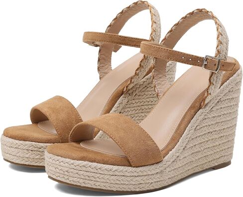 Accloris Womens Wedge Sandals Espadrille Platform Sandals Open Toe Ankle Strap Trendy High Heel Dressy Comfortable Party Casual Summer Sandals For Women 2026 in Saudi Arabia