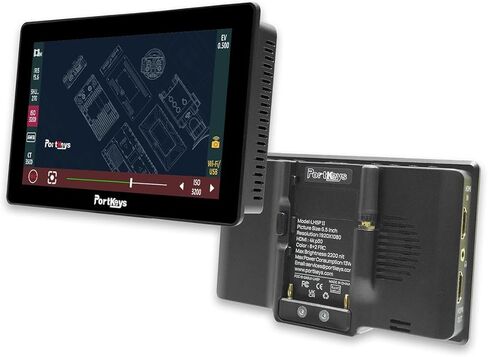 شاشة لمس Portkeys LH5P II مقاس 5 بوصات عالية الدقة بالكامل لكاميرات مختارة من سلسلة Canon C، تدعم HDMI 4K in Kuwait