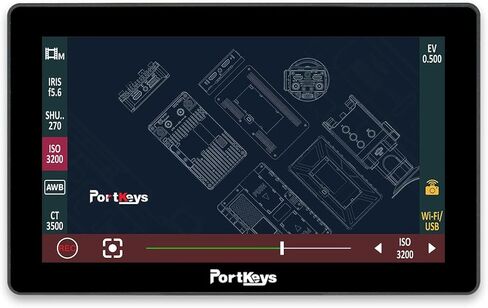 شاشة لمس Portkeys LH5P II مقاس 5 بوصات عالية الدقة بالكامل لكاميرات مختارة من سلسلة Canon C، تدعم HDMI 4K in Kuwait