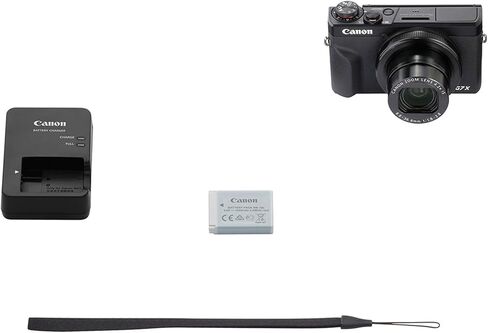 Canon PowerShot G7 X Mark III Digital Camera (Black)+2x64GB Memory Card+Camera Shoulder Bag+Flex SpiderTripod+Deluxe Accessory Bundle (Renewed) in Kuwait