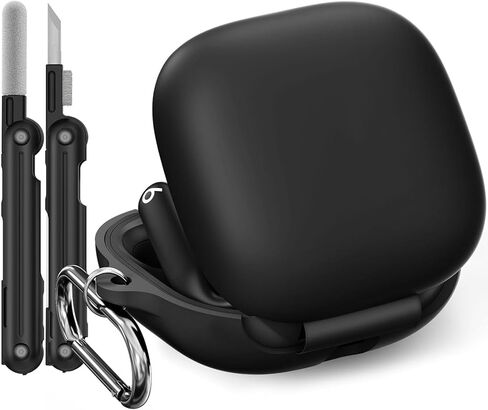 Silicone Case for Powerbeats Pro 2 Case Cover,Soft Beats Powerbeats Pro 2 Earbuds Accessories with Cleaner Kit and Carabiner,Shockproof Protector for Men&Women,Front LED Visible in Saudi Arabia