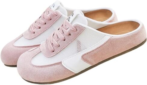 Women's Fashionable Breathable mesh Fabric Shoes with a Pointed Toe, Flat Rubber Sole, Summer Casual Shoes in Kuwait