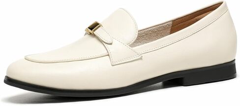 BEAU TODAY Penny Loafers للنساء، أحذية مسطحة من الجلد الطبيعي، أحذية مسطحة مريحة سهلة الارتداء للسيدات، أحذية مسطحة قابلة للتنفس غير قابلة للانزلاق بمقدمة مستديرة للعمل الكاجوال in Kuwait
