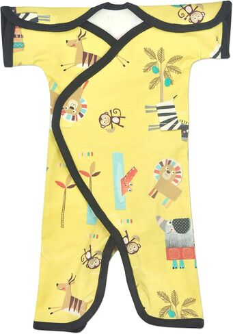 Boys & Girls Short-Sleeve Open-Shoulder NIC-Jumpsuit - NICU Friendly in Kuwait