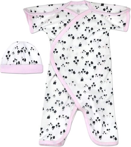 Boys & Girls Short-Sleeve Open-Shoulder NIC-Jumpsuit - NICU Friendly in Saudi Arabia