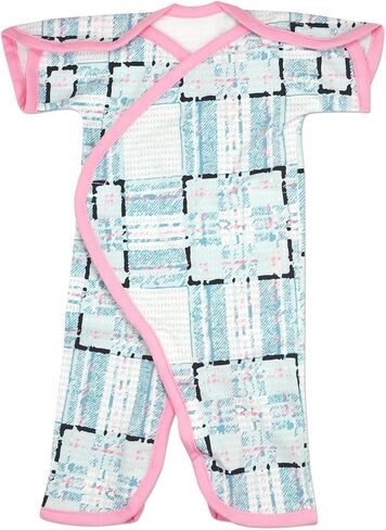 Boys & Girls Short-Sleeve Open-Shoulder NIC-Jumpsuit - NICU Friendly in Saudi Arabia
