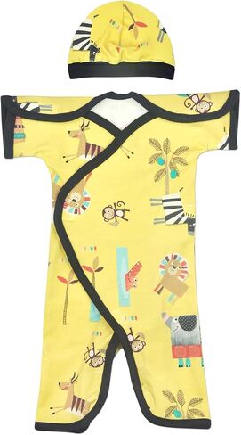 Boys & Girls Short-Sleeve Open-Shoulder NIC-Jumpsuit - NICU Friendly in Saudi Arabia