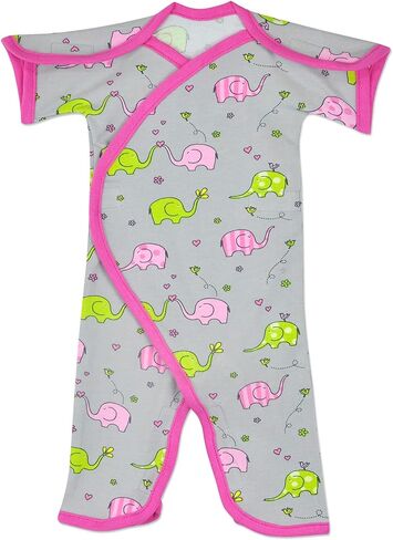 Boys & Girls Short-Sleeve Open-Shoulder NIC-Jumpsuit - NICU Friendly in Saudi Arabia