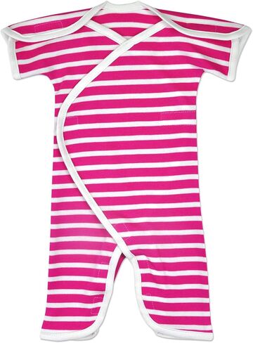 Boys & Girls Short-Sleeve Open-Shoulder NIC-Jumpsuit - NICU Friendly in Saudi Arabia