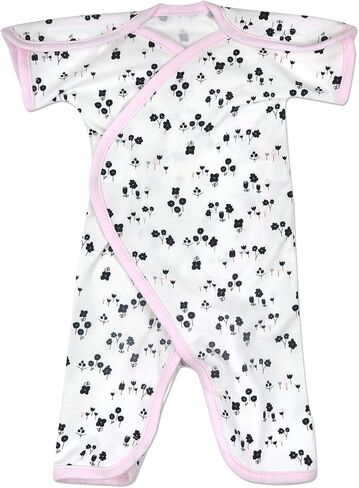 Boys & Girls Short-Sleeve Open-Shoulder NIC-Jumpsuit - NICU Friendly in Saudi Arabia