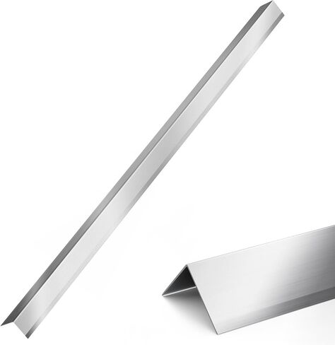 10 عبوات 304 واقي زاوية حائط من الفولاذ المقاوم للصدأ مقاس 2 × 2 × 48 بوصة واقي زاوية جدار معدني شديد التحمل لحماية وتزيين الجدار بزاوية 90 درجة in Kuwait