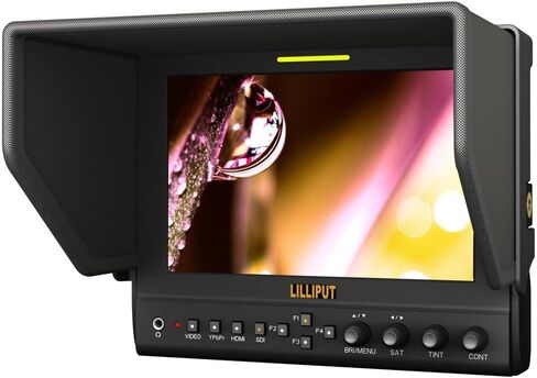 شاشة LILLIPUT 663 مقاس 7 بوصات مزودة بكاميرا علوية HDMI LED، بدقة 1280 × 800 بكسل in Kuwait