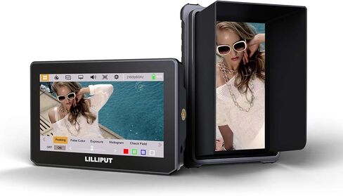 شاشة LILLIPUT T5 مقاس 5 بوصات تعمل باللمس على الكاميرا بدقة Full HD وHDMI 2.0 وHDR و3D LUT... in Kuwait