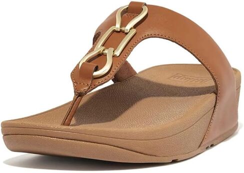 FitFlop Hallye Chain Leather Toe-Post Sandals in Saudi Arabia