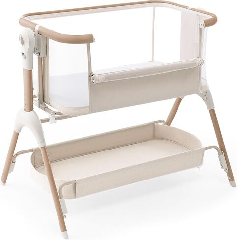 HARPPA Cuddly Signature Baby Bassinet - BSA & JPMA Certified, Ultra-Breathable and Completely Washable Mattress in Saudi Arabia