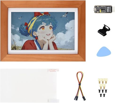 إطار صور من الورق الإلكتروني KLAYERS متوافق مع Raspberry Pi Zero، E6 كامل اللون، وضع الاستعداد طويل جدًا، دقة 800 × 480، لا يحتوي على Batt in Kuwait