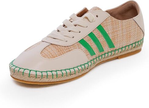 Womens Raffia Sneakers Handmade Woven Espadrille Fashion Trainers Lightweight Breathable Casual Flats Summer Coastal Lifestyle Chic in Saudi Arabia
