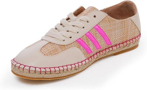 Womens Raffia Sneakers Handmade Woven Espadrille Fashion Trainers Lightweight Breathable Casual Flats Summer Coastal Lifestyle Chic in Saudi Arabia