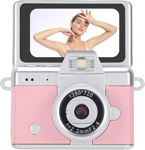 كاميرا رقمية صغيرة VBESTLIFE، 1080P HD 48MP بحجم كف اليد مع شاشة قلاب 1.47 بوصة 180 درجة وقلادة، للمبتدئين والكبار (أخضر) in Kuwait