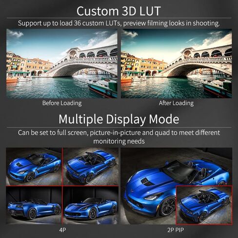 شاشة إنتاج البث SEETEC ATEM173S مقاس 17.3 بوصة متعددة الكاميرات مع شكل موجة 3D LUT HDR Waveform HDMI 4X SDI ومخرج إدخال Full HD 1920x1080 GPI Control Gynamic UMD in Kuwait