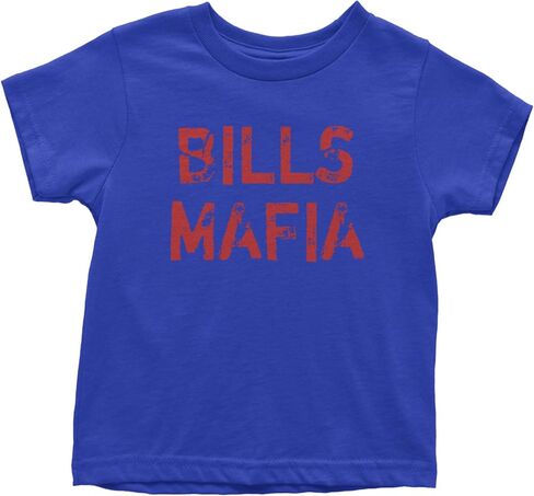 Expression Tees Distressed Bills Mafia Football ToddlerT-Shirt, Soft Cotton, Comfortable Fit in Saudi Arabia