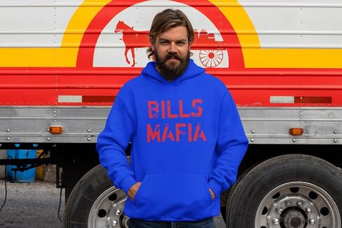 Expression Tees Distressed Bills Mafia Football ToddlerT-Shirt, Soft Cotton, Comfortable Fit in Saudi Arabia