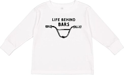 inktastic Life Behind Bars BMX Toddler Long Sleeve T-Shirt in Kuwait