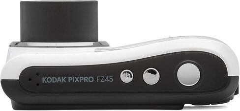 Kodak PIXPRO FZ45 16MP Digital Camera 4X Optical Zoom 27mm Wide Angle 1080P Full HD Video 2.7" LCD Camera (White) + 64GB Card and Reader + AA Batteries (4-Pack) + Cleaning Cloth in Kuwait