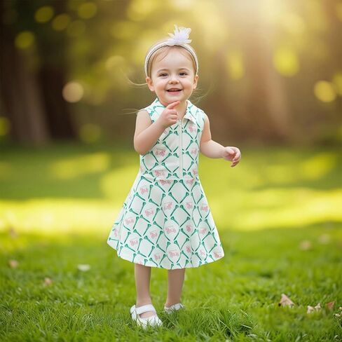 Kids Girls Tennis Golf Dress Outfit Short Sleeve Summer Turn Down Collar A Line Dresses Cute Girl Playwear Sundress in Saudi Arabia