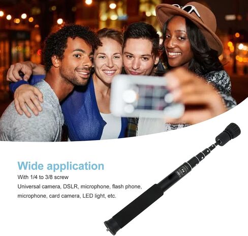 كاميرا Monopod 6 - قسم سبائك الألومنيوم خفيف الوزن 28-122 سم حامل تلسكوبي قابل للتعديل - دعم التصوير الفوتوغرافي المحمول عالي التحمل لكاميرات DSLR وSLR وMicro SLR in Kuwait