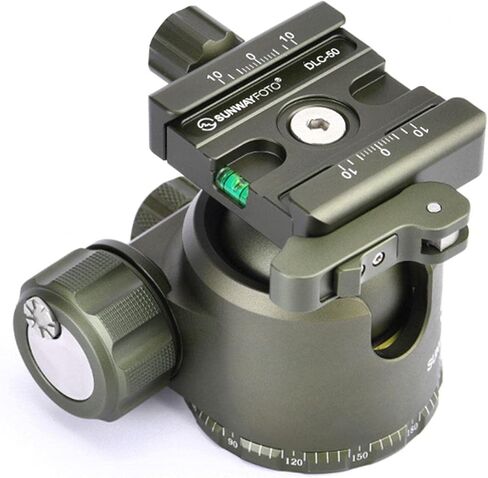 Sunwayfoto XB-44DLG 44mm الانظار عالية قفل القوة كرة ثلاثية الرأس ث Arca متوافق الثنائي رافعة QR المشبك in Kuwait