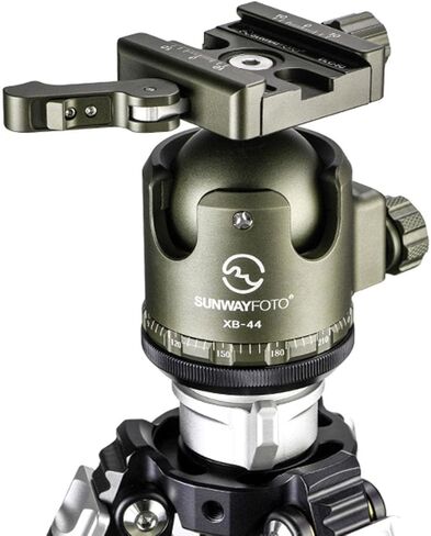 Sunwayfoto XB-44DLG 44mm الانظار عالية قفل القوة كرة ثلاثية الرأس ث Arca متوافق الثنائي رافعة QR المشبك in Kuwait
