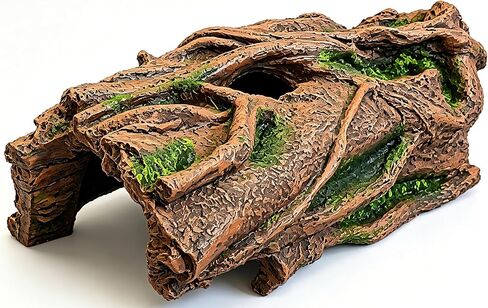 Beard Dragon,Lizard and Reptile Hide,Fish Tank Accessories Hides,Aquarium Decor for Betta Fish,Shrimp,Hermit Crabs,Spiders,Mice,Leopard Geckos,Toads and Frogs (Brown, Small) in Saudi Arabia
