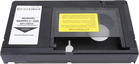 محول كاسيت شريطي Fabater VHS C لكاميرات الفيديو، محول كاسيت VHS VHSC بمحرك، كاميرا فيديو مدمجة تعمل بالبطارية (غير متوافقة مع 8 مم / MiniDV / Hi8) in Kuwait