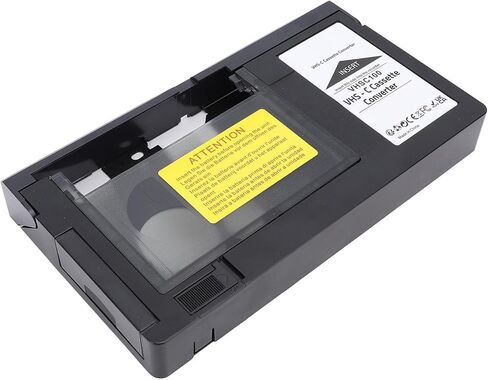 محول كاسيت شريطي Fabater VHS C لكاميرات الفيديو، محول كاسيت VHS VHSC بمحرك، كاميرا فيديو مدمجة تعمل بالبطارية (غير متوافقة مع 8 مم / MiniDV / Hi8) in Kuwait