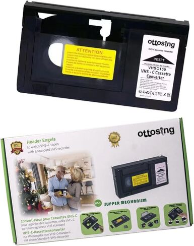 2026 UpgradedVHS-C to VHS – Ideal for VCR Player, Video Cassette Player and VHS to Digital Converting（Not Compatible with Hi8/8mm/Mini DV） in Kuwait