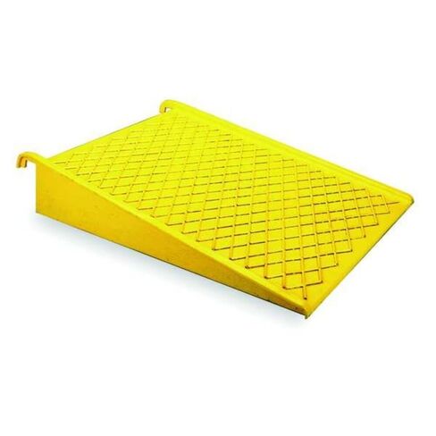 منحدر منصة Eagle Spill، مقاس 45.5 بوصة × 32 بوصة × 8 بوصة، سعة 1500 رطل، هيكل HDPE، حرك الطبول بسهولة على منصة أو منصة نسر متوافقة، صنع في الولايات المتحدة الأمريكية، أصفر، 1689 in Saudi Arabia