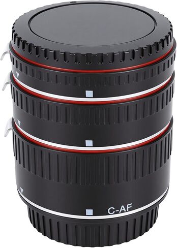 مجموعة أنبوب تمديد Yunseity Macro، ملحقات كاميرا EF EF S Mount DSLR مع عدسات إلكترونية للتركيز التلقائي، للتصوير الفوتوغرافي الماكرو مع أنابيب تمديد 13 مم 21 مم 31 مم in Kuwait