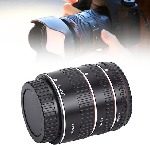 مجموعة أنبوب تمديد Yunseity Macro، ملحقات كاميرا EF EF S Mount DSLR مع عدسات إلكترونية للتركيز التلقائي، للتصوير الفوتوغرافي الماكرو مع أنابيب تمديد 13 مم 21 مم 31 مم in Kuwait