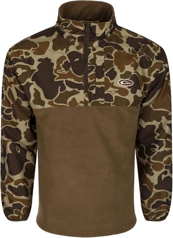 Drake Waterfowl Men's MST Quarter 1/4 Zip Refuge Eqwader Waterproof Windproof Breathable Resistant Outdoor Hunting Jacket in Saudi Arabia