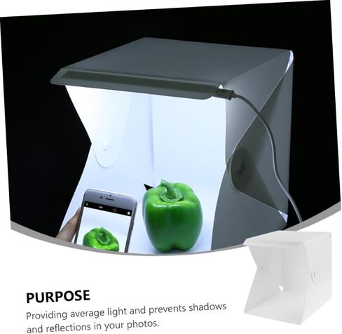 20cm Mini Photo Tent LED Lighting Portable Foldable Photography Soft Light Tent Shooting Prop for Small Products in Kuwait