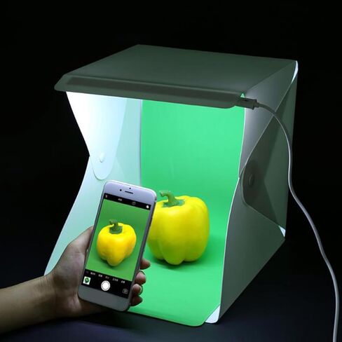 20cm Mini Photo Tent LED Lighting Portable Foldable Photography Soft Light Tent Shooting Prop for Small Products in Kuwait