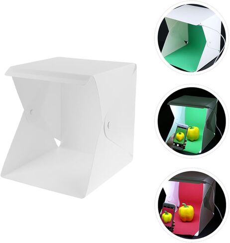 20cm Mini Photo Tent LED Lighting Portable Foldable Photography Soft Light Tent Shooting Prop for Small Products in Kuwait