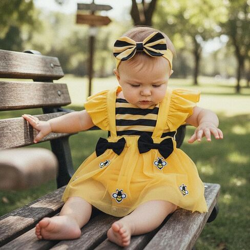 Douhoow Baby Girl Summer Romper Flying Sleeve Floral Embroidery Baby Dress Romper with Headband Infant Festival Clothes in Saudi Arabia